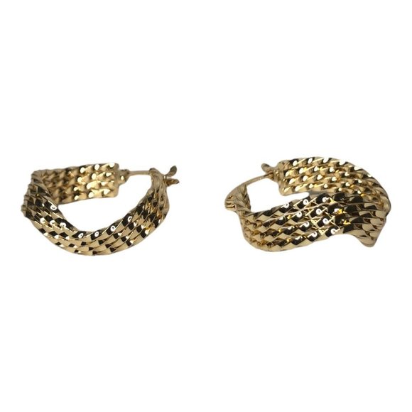 Gold Rope Earrings - Picture 1 of 3